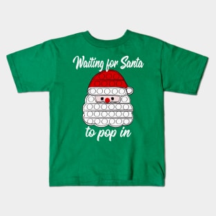 Christmas fidget pop it shirt, Christmas shirt, Santa fidget shirt, Christmas 2021 Kids T-Shirt